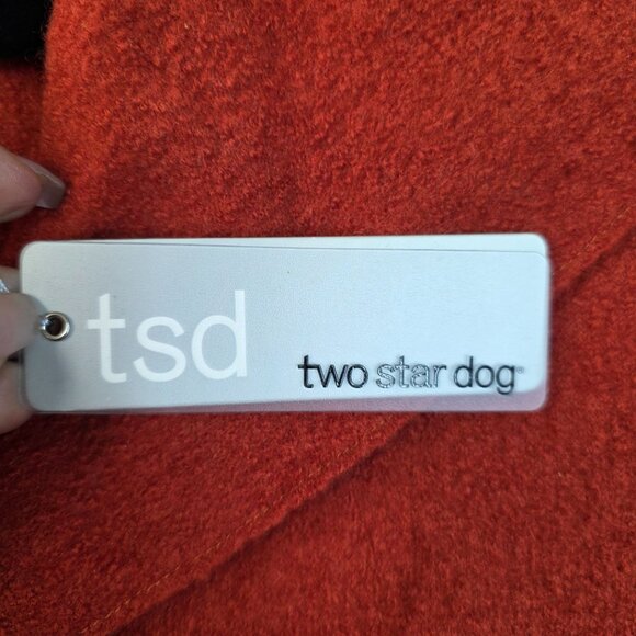 Two Star Dog Large Copper Wool Jacket Long Sleeve Raw Hem New with Tags - Picture 4 of 11